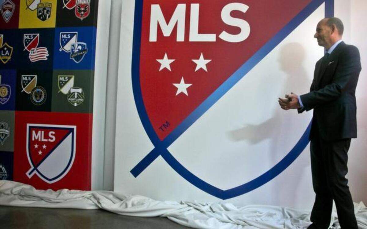 
Sacramento Republic team officials and boosters of the United Soccer League team were on hand at the Major League Soccer championship Sunday in Carson, making themselves heard in an attempt to help sway the MLS and its commissioner, Don Garber, shown at a news conference earlier this fall, in their choice of cities for a new MLS franchise. A decision is expected by June.
