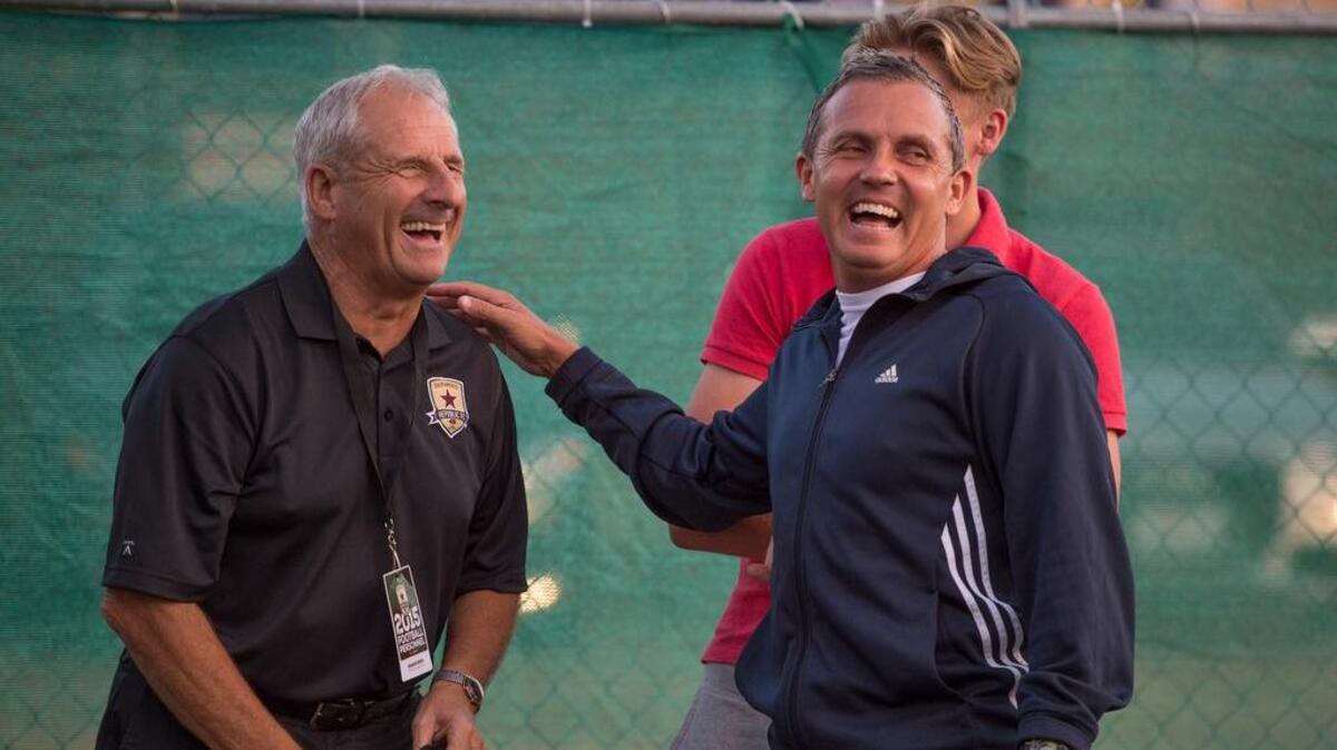 Graham Smith, left, says Republic FC’s quality will be “best ever” in 2016.