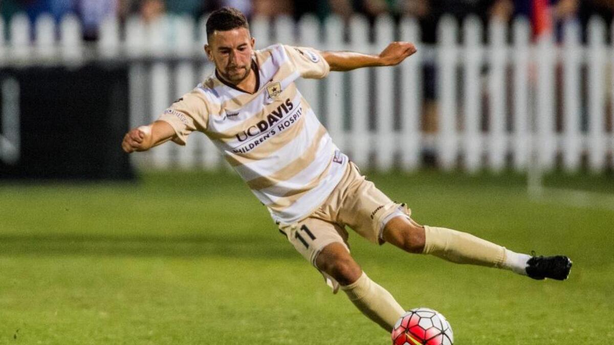 Republic FC midfielder Max Alvarez will face his alma mater Wednesday, Feb. 24, in a friendly match at Sac State, where he was considered one of its greatest players.