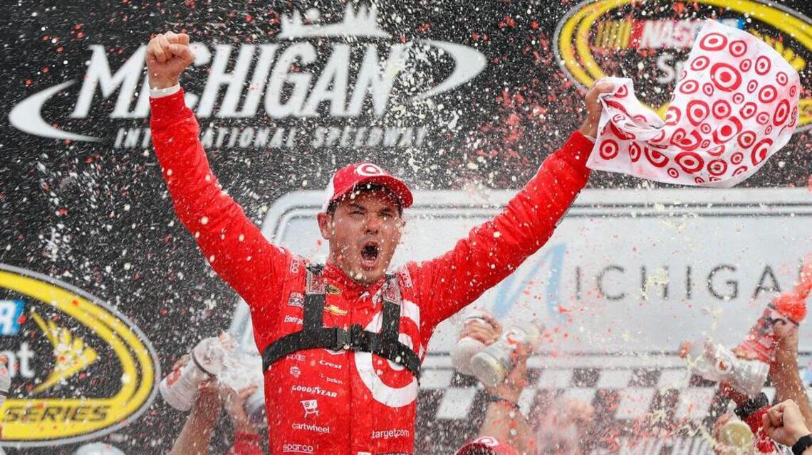 Kyle Larson, parents savor his first NASCAR Sprint Cup win, spot in Chase