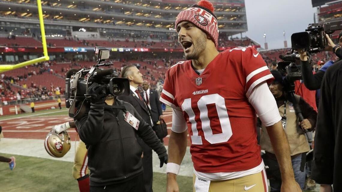 Garoppolo stole the show. But Shanahan and Lynch set the stage for the 49ers