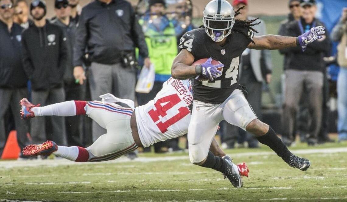 After Marshawn Lynch’s best day with Raiders, he vents to media (sort of)