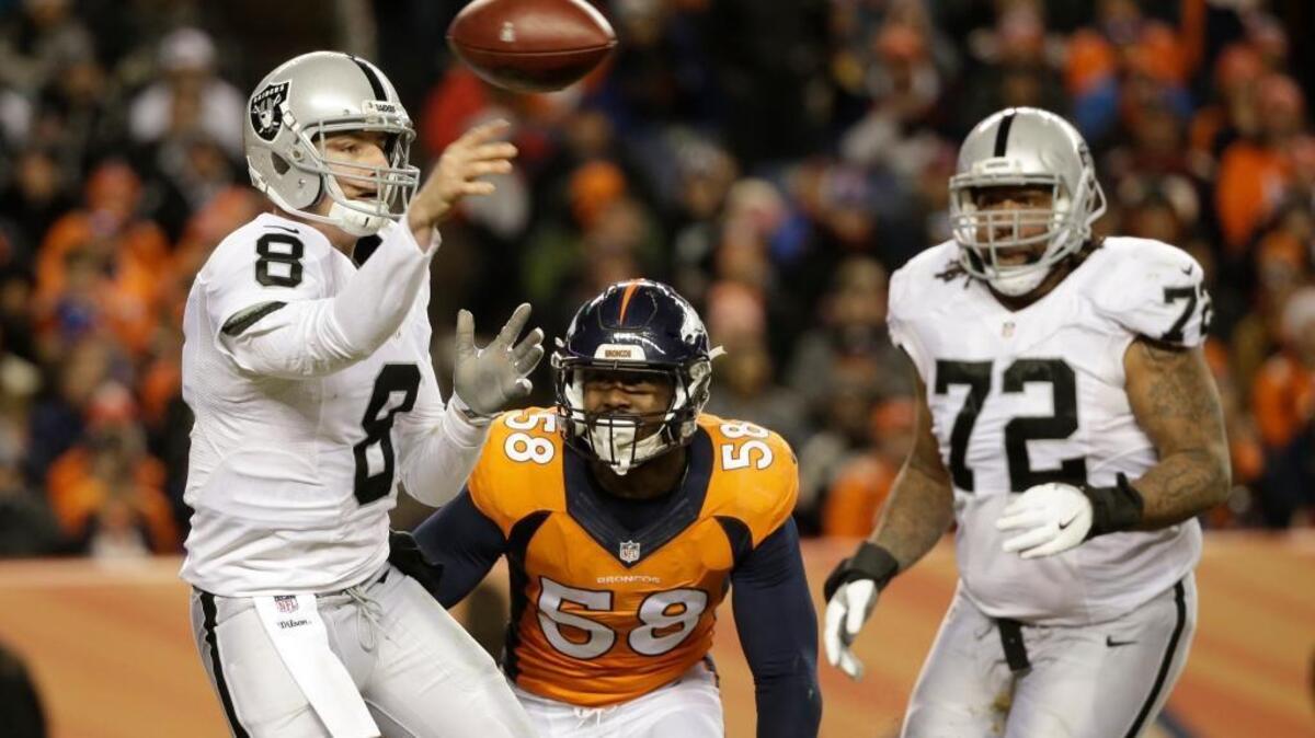 Connor Cook took his first NFL snaps in Sunday’s loss to Denver. On Saturday, he’ll start in Houston.