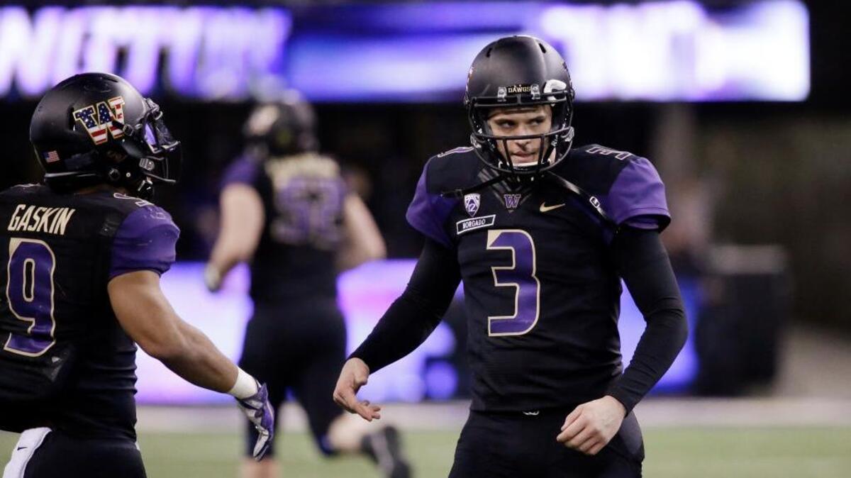 Washington quarterback Jake Browning (3) had a rough game against USC in an NCAA college football game Saturday, Nov. 12, 2016, in Seattle. The Folsom High graduate threw for 259 yards with one touchdown and two interceptions in a 26-13 loss.