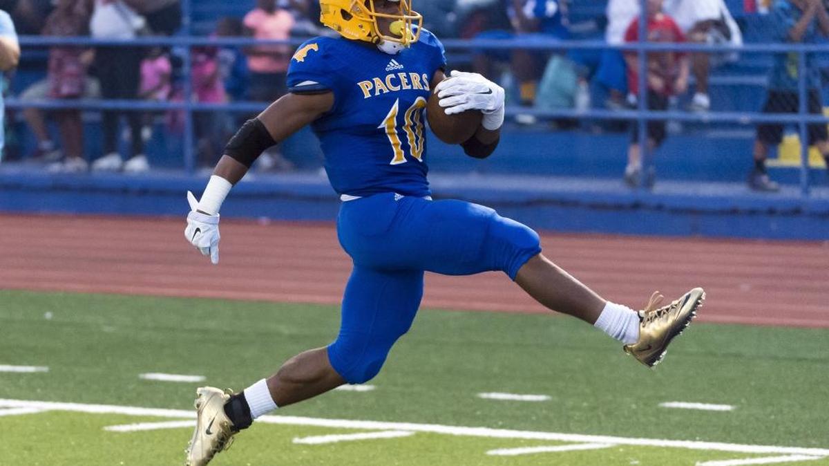 Running back Deshawn Collins and his Grant High teammates are the top seed among Sac-Joaquin Section Division II teams heading into the playoffs. Folsom is seeded first in Division I. Here Collins scores a touchdown against visiting Burbank on Friday Aug. 28, 2015.