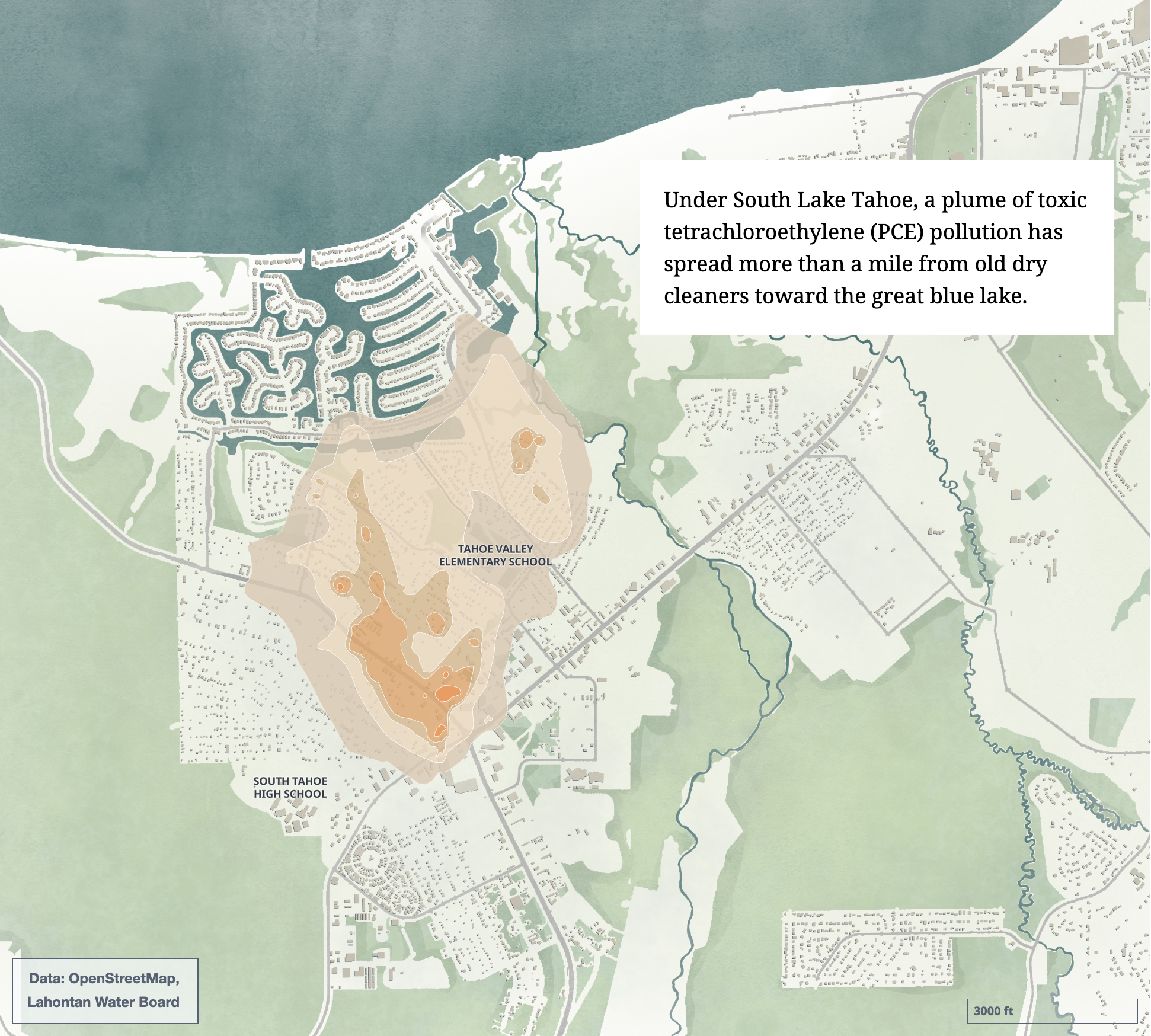 Lake Tahoe South Map 1